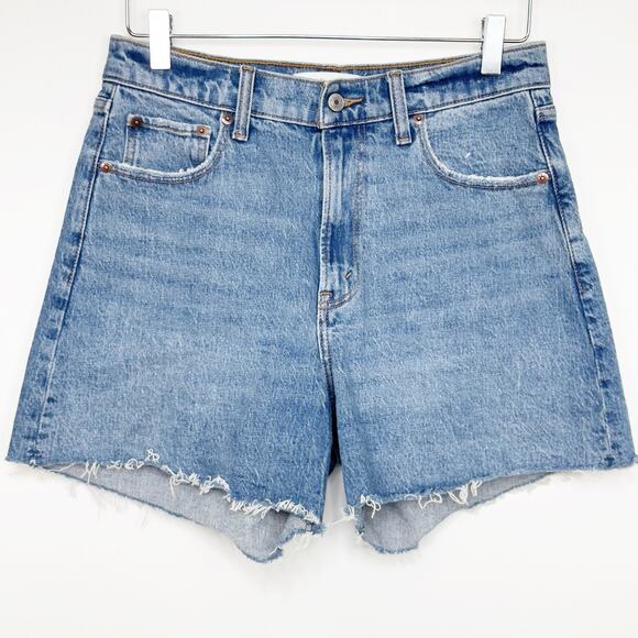 Abercrombie & Fitch Light Blue Denim Shorts - Picture 1 of 5